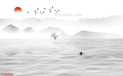 File gốc File in tranh tường 3D FT202503 (trang trí) phòng làm việc