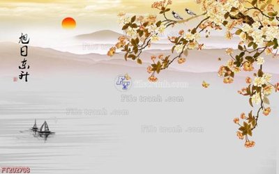 File gốc File in tranh tường 3D FT202708 (phong cách) tối giản