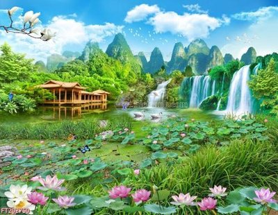 File tranh File in tranh tường 3D FT202750 (bản gốc) treo phòng ăn