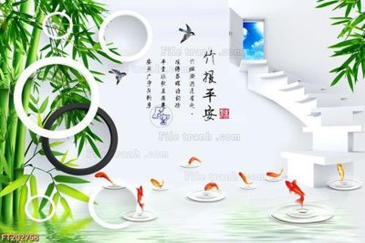 File gốc File in tranh tường 3D FT202758 (thiết kế) độc quyền