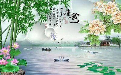 File in lụa File in tranh tường 3D FT202759 (hoa văn) File in tranh tường 3D FT202759