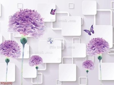 Ảnh gốc file in lụa File in tranh tường 3D FT202773 chi tiết