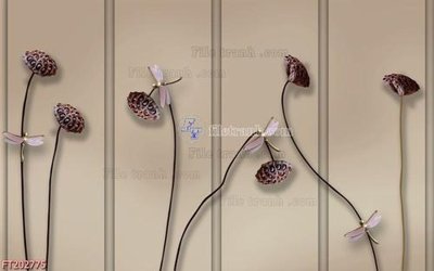 File tranh File in tranh tường 3D FT202775 (bản gốc) in lụa dán tường