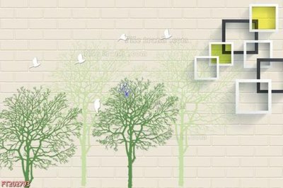 File gốc File in tranh tường 3D FT202793 (in lụa) trang trí tường