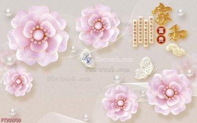 File tranh gốc File in tranh tường 3D FT202799 (sắc nét từng chi tiết)