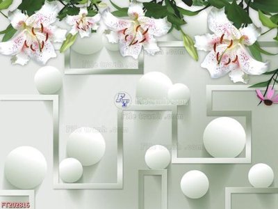 Download file gốc File in tranh tường 3D FT202816 (in lụa) tranh 3D