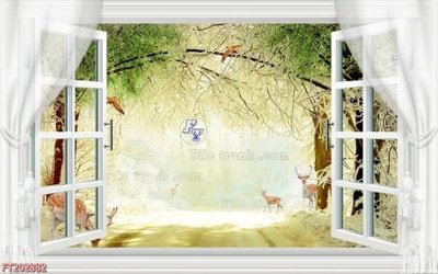 File gốc File in tranh tường 3D FT202882 (PNG) nền trong suốt