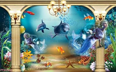 File in ấn File in tranh tường 3D FT202892 (bản gốc) sắc nét