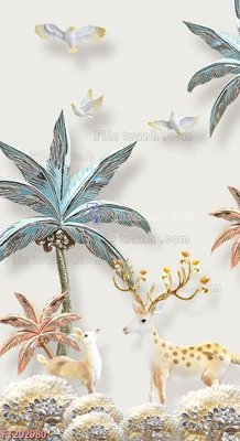 Tải file tranh File in tranh tường 3D FT202980 (ảnh gốc) ngay