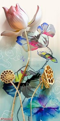 Tải file gốc File in tranh tường 3D FT202988 (in khổ lớn) không vỡ