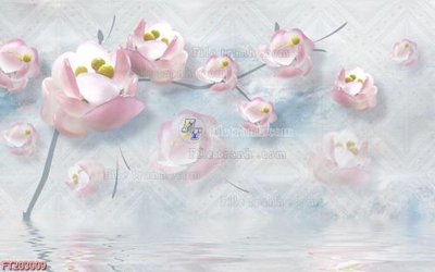 File gốc File in tranh tường 3D FT203009 (in lụa) chi tiết cao