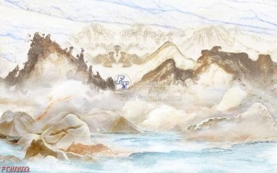 File tranh File in tranh tường 3D FT203022 (file gốc) chủ đề phong thủy