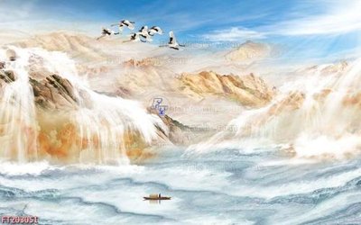 Tải file File in tranh tường 3D FT203051 (PSD) cho in ấn quảng cáo