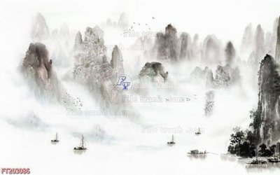 File PSD File in tranh tường 3D FT203086 (gốc) cho in quảng cáo