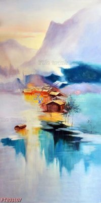 Tải file gốc in lụa File in tranh tường 3D FT203107 siêu nét