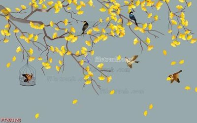 File tranh File in tranh tường 3D FT203123 (bản gốc) treo phòng ăn