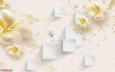 File gốc in ấn File in tranh tường 3D FT203145 chuẩn màu CMYK