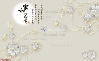 File gốc File in tranh tường 3D FT203154 (trang trí) phòng trẻ em