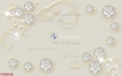 File in mica File in tranh tường 3D FT203156 (bản gốc) sắc sảo