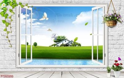 File tranh gốc PSD File in tranh tường 3D FT203200 còn nguyên layer