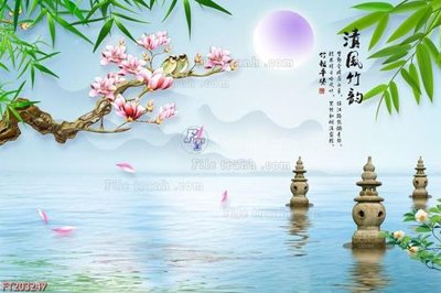 File gốc File in tranh tường 3D FT203247 (phong cách) tối giản