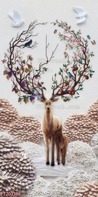 File tranh gốc in trần nhà File in tranh tường 3D FT203388 3D