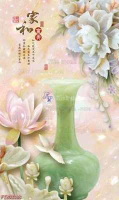 Ảnh gốc File in tranh tường 3D FT203398 (nét căng) in mica