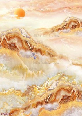 File in trần File in tranh tường 3D FT203412 (bản gốc) hoa văn