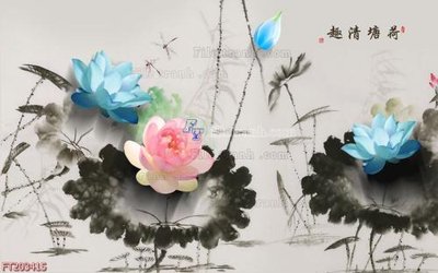 Download file gốc File in tranh tường 3D FT203415 (in mica) logo