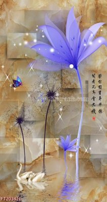 File PSD File in tranh tường 3D FT203421 (gốc) nhiều lớp (multi-layer)