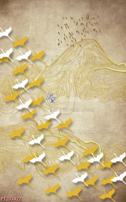 Ảnh gốc File in tranh tường 3D FT203422 (độ nét cao) in mica