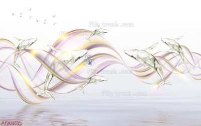 File tranh File in tranh tường 3D FT203633 (bản gốc) in lụa dán tường