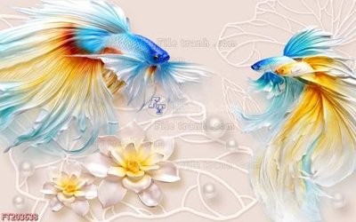 File tranh gốc in trần nhà File in tranh tường 3D FT203638 3D