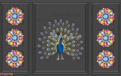 Cung cấp file tranh gốc File in tranh tường 3D FT203734 độc quyền