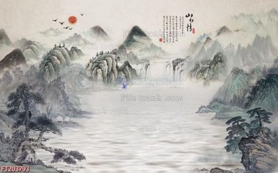 File tranh gốc File in tranh tường 3D FT203793 (bản quyền) Filetranh.com