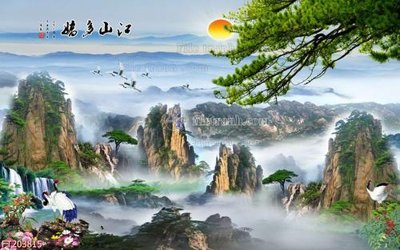 Download file gốc File in tranh tường 3D FT203815 (độ nét cao)