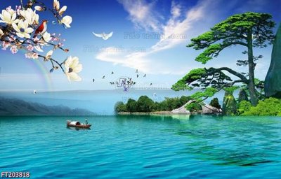 File ảnh gốc File in tranh tường 3D FT203818 không vỡ nét