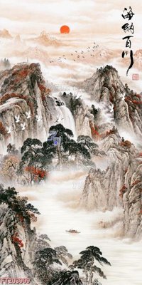 File gốc File in tranh tường 3D FT203909 (AI/EPS) cho in ấn