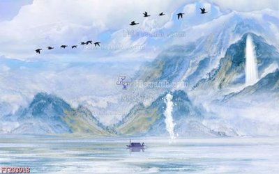 File PSD File in tranh tường 3D FT203918 (nguyên bản) cho thiết kế