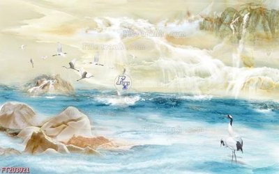 Tải file File in tranh tường 3D FT203921 (gốc) chủ đề phong thủy