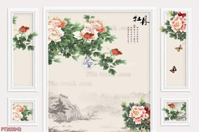 Chi tiết file gốc File in tranh tường 3D FT203942 (cho in tráng gương)