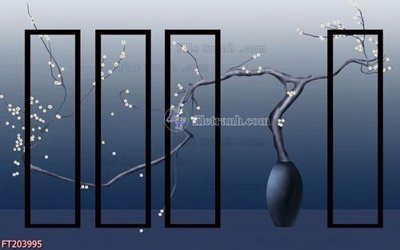 File in mica File in tranh tường 3D FT203995 (bản gốc) sắc sảo