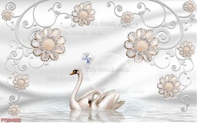 File in mica File in tranh tường 3D FT204085 (bản gốc) siêu trong