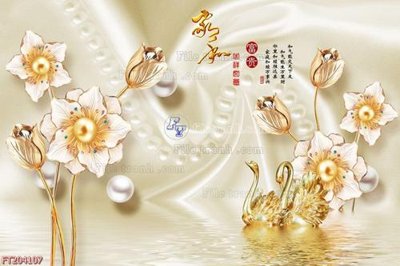 File in trần File in tranh tường 3D FT204107 (bản gốc) phong cảnh