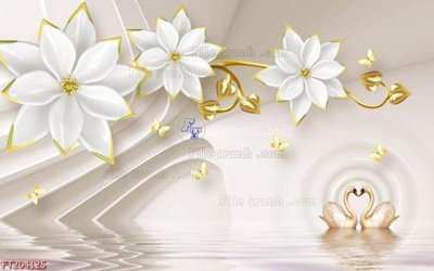 File tranh gốc File in tranh tường 3D FT204125 (bản quyền) độc đáo