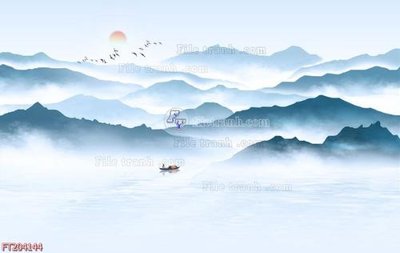 File gốc File in tranh tường 3D FT204144 (in lụa) trang trí tường
