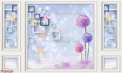 File tranh File in tranh tường 3D FT204157 (file gốc) chủ đề phong thủy