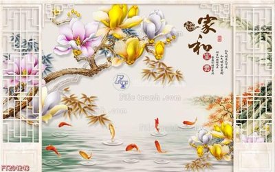 File gốc File in tranh tường 3D FT204243 (cho in UV) siêu nét