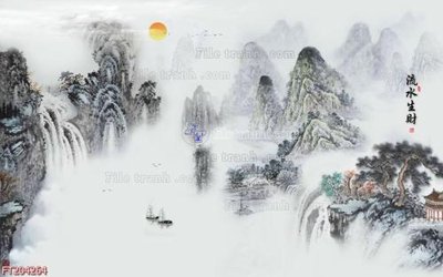 Download file gốc File in tranh tường 3D FT204264 (in mica) logo