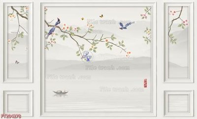 File PSD File in tranh tường 3D FT204278 (gốc) cho in quảng cáo